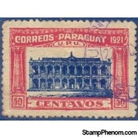 Paraguay 1922 Parliament building-Stamps-Paraguay-Mint-StampPhenom