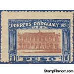 Paraguay 1922 Parliament building-Stamps-Paraguay-Mint-StampPhenom