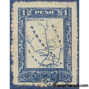 Paraguay 1924 Map of Paraguay-Stamps-Paraguay-Mint-StampPhenom