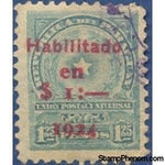 Paraguay 1924 Regular isues of 1913 surcharged-Stamps-Paraguay-Mint-StampPhenom