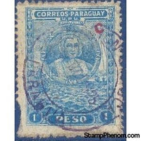 Paraguay 1925 Christopher Columbus in Medallion - Overprinted 'c'-Stamps-Paraguay-Mint-StampPhenom