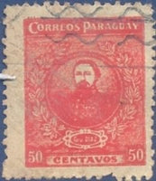 Paraguay 1925 General Jose E. Diaz-Stamps-Paraguay-Mint-StampPhenom