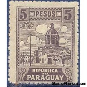 Paraguay 1927 Cathedral in Asunción-Stamps-Paraguay-Mint-StampPhenom