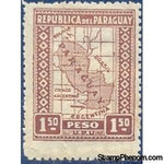 Paraguay 1927 Map-Stamps-Paraguay-Mint-StampPhenom