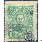 Paraguay 1927 Pedro Juan Caballero with balck "C" overprint-Stamps-Paraguay-Mint-StampPhenom