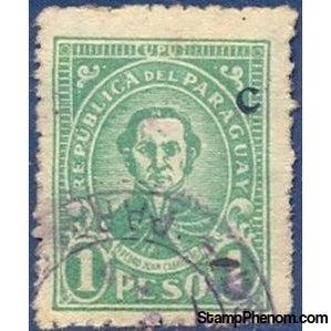 Paraguay 1927 Pedro Juan Caballero with balck "C" overprint-Stamps-Paraguay-Mint-StampPhenom