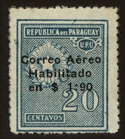 Paraguay 1929 Regular issues of 1924-28 surchaged-Stamps-Paraguay-Mint-StampPhenom