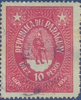 Paraguay 1930 60th anniversary of 1st Paraguayan postage stamp-Stamps-Paraguay-Mint-StampPhenom