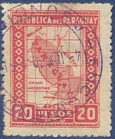 Paraguay 1930 Map of Paraguay-Stamps-Paraguay-Mint-StampPhenom