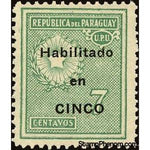 Paraguay 1930 Regular issue of 1927-38 surcharged-Stamps-Paraguay-Mint-StampPhenom