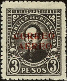 Paraguay 1930 Stamps and types of 1927-28 surcharged in red-Stamps-Paraguay-Mint-StampPhenom