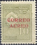 Paraguay 1930 Stamps and types of 1927-28 surcharged in red-Stamps-Paraguay-Mint-StampPhenom