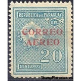 Paraguay 1930 Stamps and types of 1927-28 surcharged in red-Stamps-Paraguay-Mint-StampPhenom