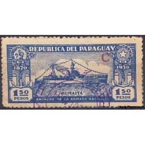 Paraguay 1931 Gunboat "Humaita"-Stamps-Paraguay-Mint-StampPhenom