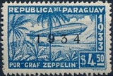 Paraguay 1934 Graf Zeppelin-overprinted "1934"-Stamps-Paraguay-Mint-StampPhenom