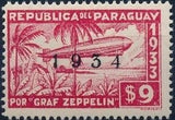 Paraguay 1934 Graf Zeppelin-overprinted "1934"-Stamps-Paraguay-Mint-StampPhenom