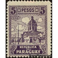 Paraguay 1936 Cathedral in Asunción-Stamps-Paraguay-Mint-StampPhenom