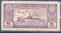 Paraguay 1936 Gunboat "Paraguay"-Stamps-Paraguay-Mint-StampPhenom