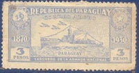 Paraguay 1936 Gunboat "Paraguay"-Stamps-Paraguay-Mint-StampPhenom