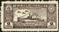 Paraguay 1936 Gunboat "Paraguay"-Stamps-Paraguay-Mint-StampPhenom