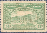 Paraguay 1936 Post and Telegraph building, Asunción-Stamps-Paraguay-Mint-StampPhenom