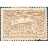 Paraguay 1936 Post and Telegraph building, Asunción-Stamps-Paraguay-Mint-StampPhenom