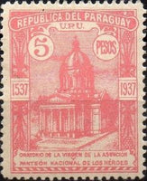 Paraguay 1938 Cathedral in Asunción-Stamps-Paraguay-Mint-StampPhenom