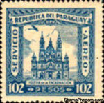 Paraguay 1938 Iglesia de Encarnacion, Asuncion-Stamps-Paraguay-Mint-StampPhenom