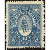 Paraguay 1939 60th anniversary of 1st Paraguayan postage stamp-Stamps-Paraguay-Mint-StampPhenom