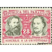 Paraguay 1939 Escobar and Zubizarreta-Stamps-Paraguay-Mint-StampPhenom