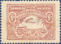 Paraguay 1939 Plane over Asunción-Stamps-Paraguay-Mint-StampPhenom