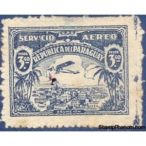 Paraguay 1939 Plane over Asunción-Stamps-Paraguay-Mint-StampPhenom