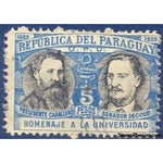 Paraguay 1939 President Senator José Caballero and S. Decoud (1848-1909)-Stamps-Paraguay-Mint-StampPhenom