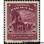 Paraguay 1940 Dr. José Francia-Stamps-Paraguay-Mint-StampPhenom