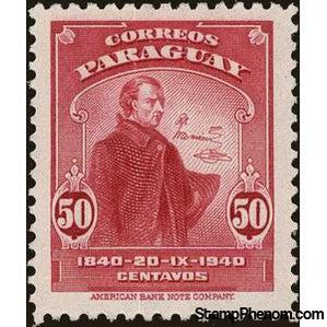 Paraguay 1940 Dr. José Francia-Stamps-Paraguay-Mint-StampPhenom