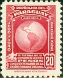 Paraguay 1940 Globe-Stamps-Paraguay-Mint-StampPhenom