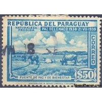 Paraguay 1940 Herd-Stamps-Paraguay-Mint-StampPhenom