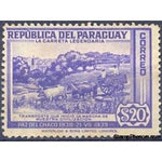 Paraguay 1940 Oxcart-Stamps-Paraguay-Mint-StampPhenom