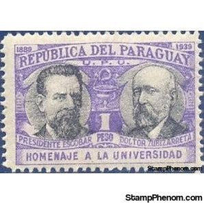 Paraguay 1940 President Escobar and Zubizarreta-Stamps-Paraguay-Mint-StampPhenom