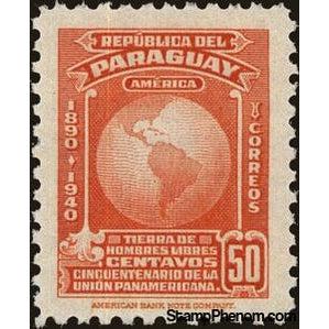 Paraguay 1940 South America-Stamps-Paraguay-Mint-StampPhenom