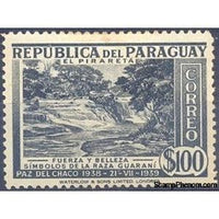 Paraguay 1940 Waterfall-Stamps-Paraguay-Mint-StampPhenom