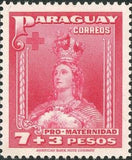 Paraguay 1941 Our Lady of Asuncion-Stamps-Paraguay-Mint-StampPhenom