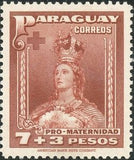 Paraguay 1941 Our Lady of Asuncion-Stamps-Paraguay-Mint-StampPhenom