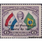 Paraguay 1941 Visit of President Vargas of Brazil-Stamps-Paraguay-Mint-StampPhenom