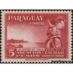 Paraguay 1942 Domingo Martinez de Irala (1506-1557) and his vision of Asun-Stamps-Paraguay-Mint-StampPhenom