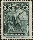 Paraguay 1943 Christopher Columbus-Stamps-Paraguay-Mint-StampPhenom