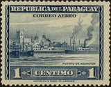 Paraguay 1945 Port of Asunción-Stamps-Paraguay-Mint-StampPhenom