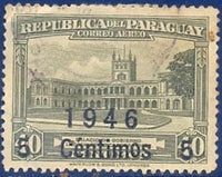 Paraguay 1946 Government Palace-Stamps-Paraguay-Mint-StampPhenom