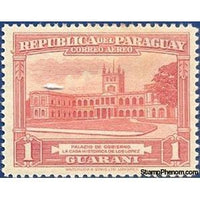 Paraguay 1946 Government Palace-Stamps-Paraguay-Mint-StampPhenom