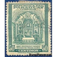 Paraguay 1946 Jesuit altar ancient colonists-Stamps-Paraguay-Mint-StampPhenom